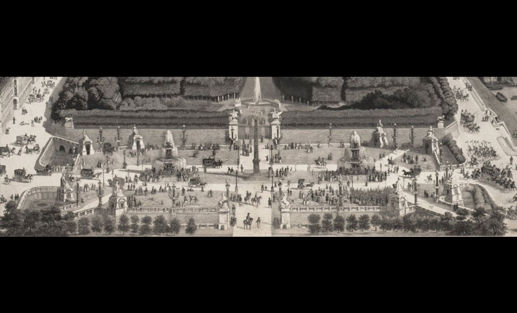 میدان کنکورد پاریس در قرن نوزدهم میلادی