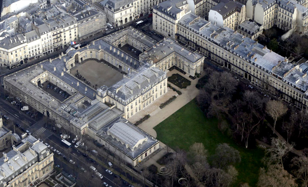 کاخ الیزه محل زندگی و کار رئیس جمهور فرانسه