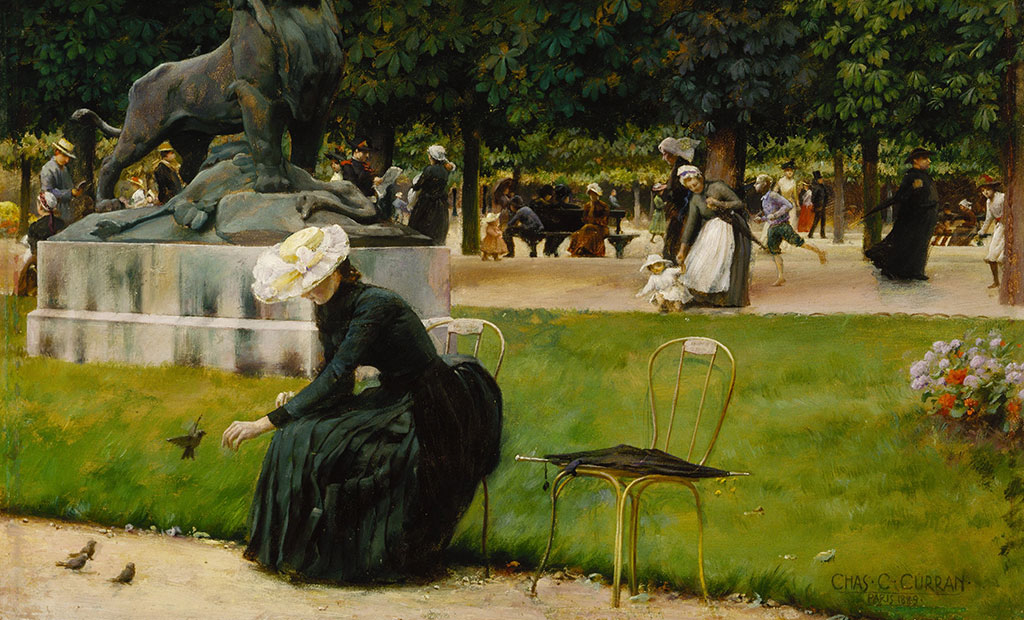 نقاشی - باغ لوگزامبورگ پاریس