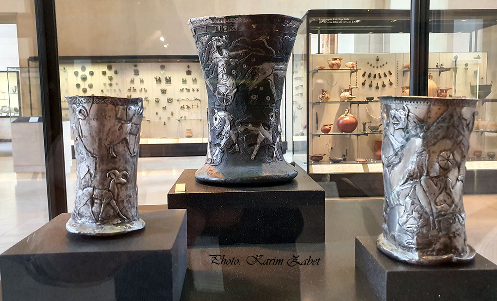 ظروف عتیقه ایرانی در موزه لوور پاریس