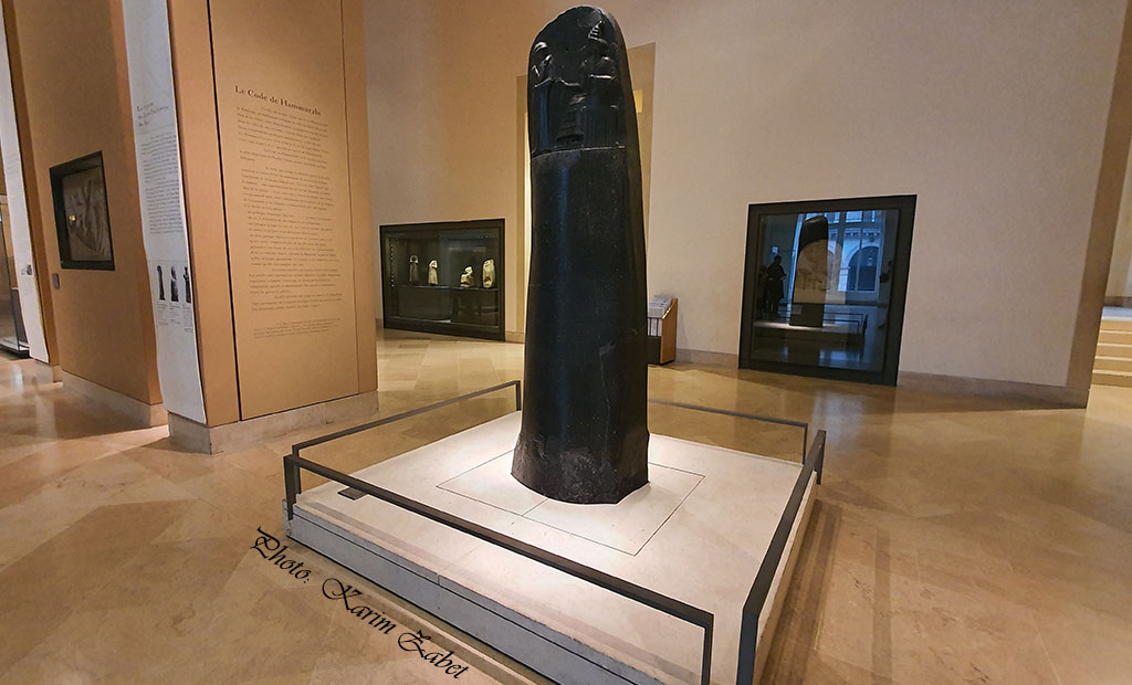 استل قانون حمورابی - موزه لوور پاریس