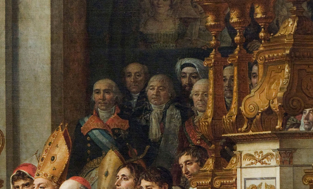 سفرای خارجی در تابلوی نقاشی تاجگذاری ناپلئون