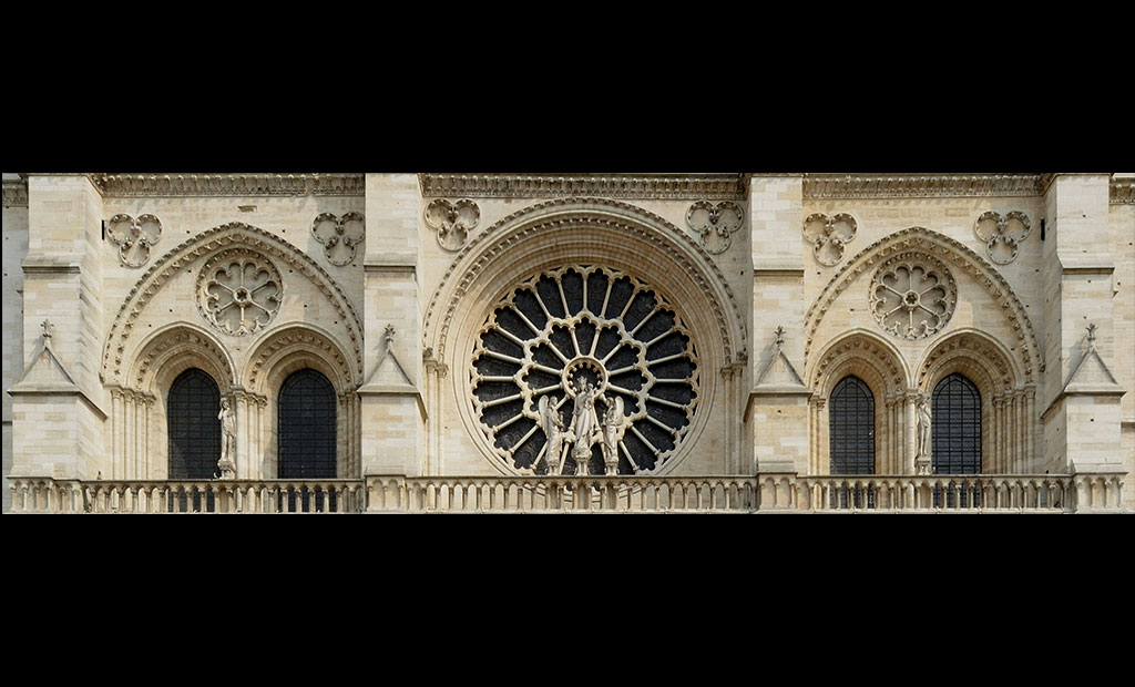 پنجره گلسرخی غربی کلیسای نوتردام پاریس
