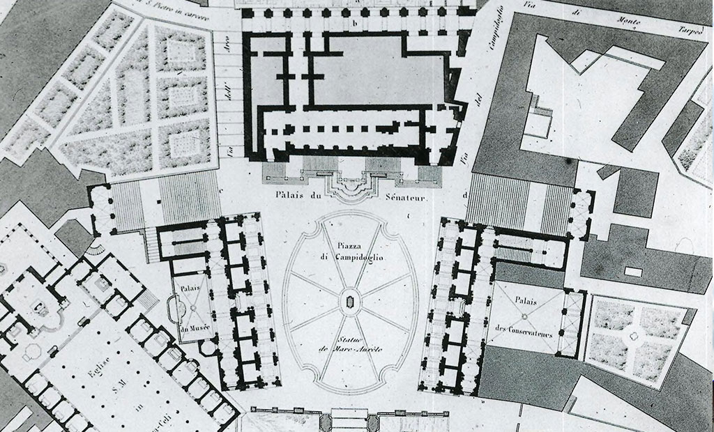 نقشه میدان کاپیتولین شهر رم