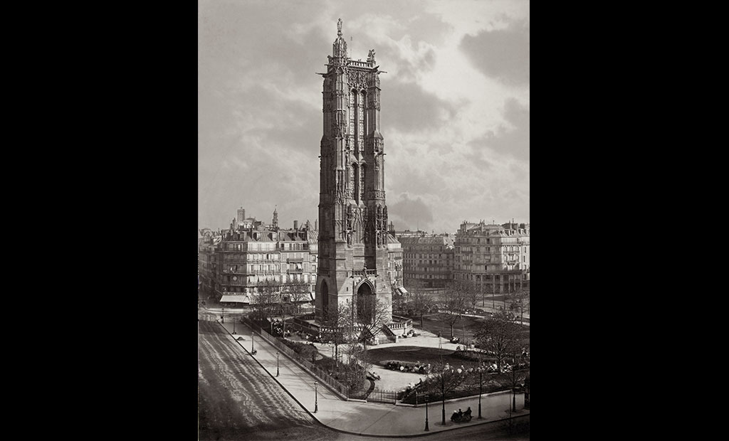 عکس قدیمی از برج سن ژاک پاریس