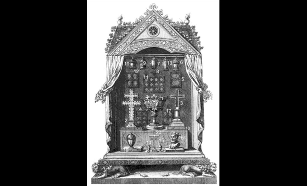 محفظه مخصوص نگهداری بقایای مقدس در سنت شاپل